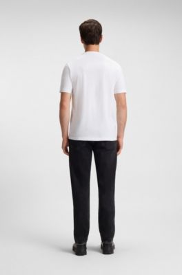 T-shirt van katoenen jersey met dierenartwork, Wit