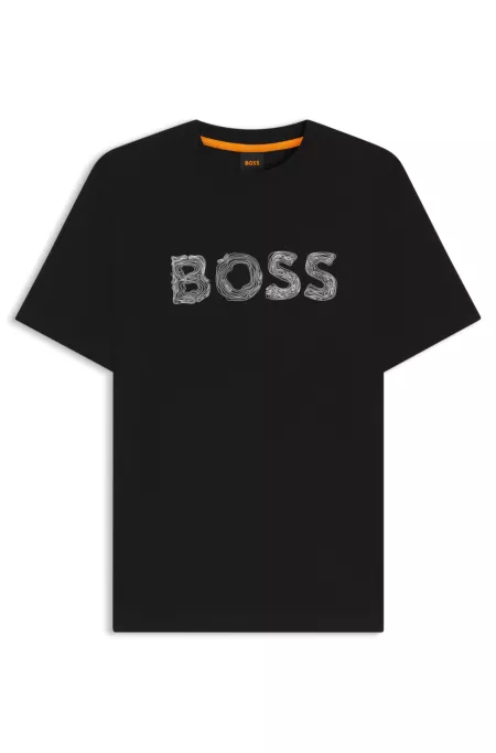 Regular-fit T-shirt in cotton with logo artwork