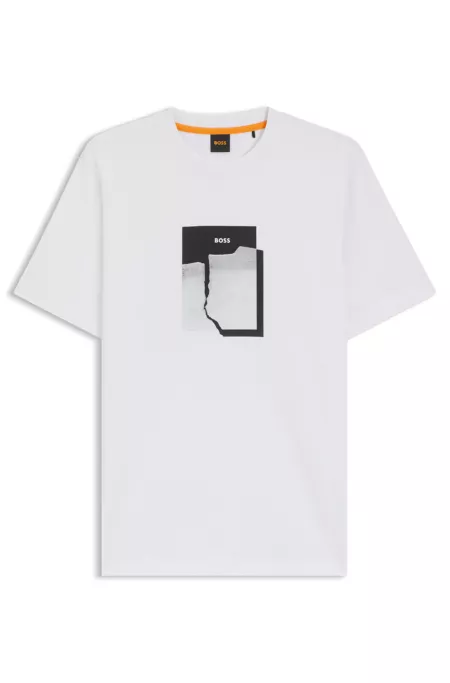 T-shirt en jersey de coton avec motif imprimé