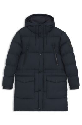 Giubbotto idrorepellente con imbottitura, Blu scuro