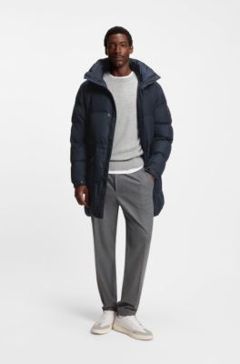 Water-repellent jacket with padding, Dark Blue
