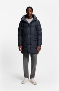 Water-repellent jacket with padding, Dark Blue