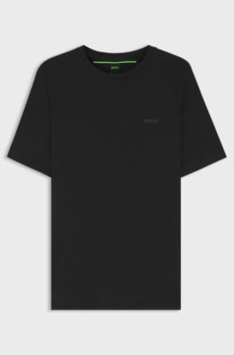 Active slim-fit T-shirt with moisture control, Black