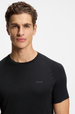 Active slim-fit T-shirt with moisture control, Black