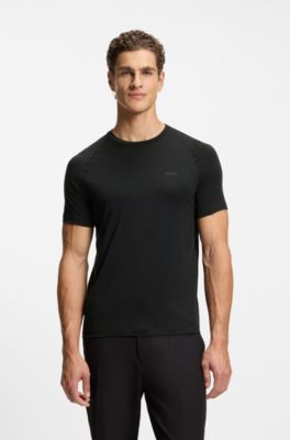 Active slim-fit T-shirt with moisture control, Black