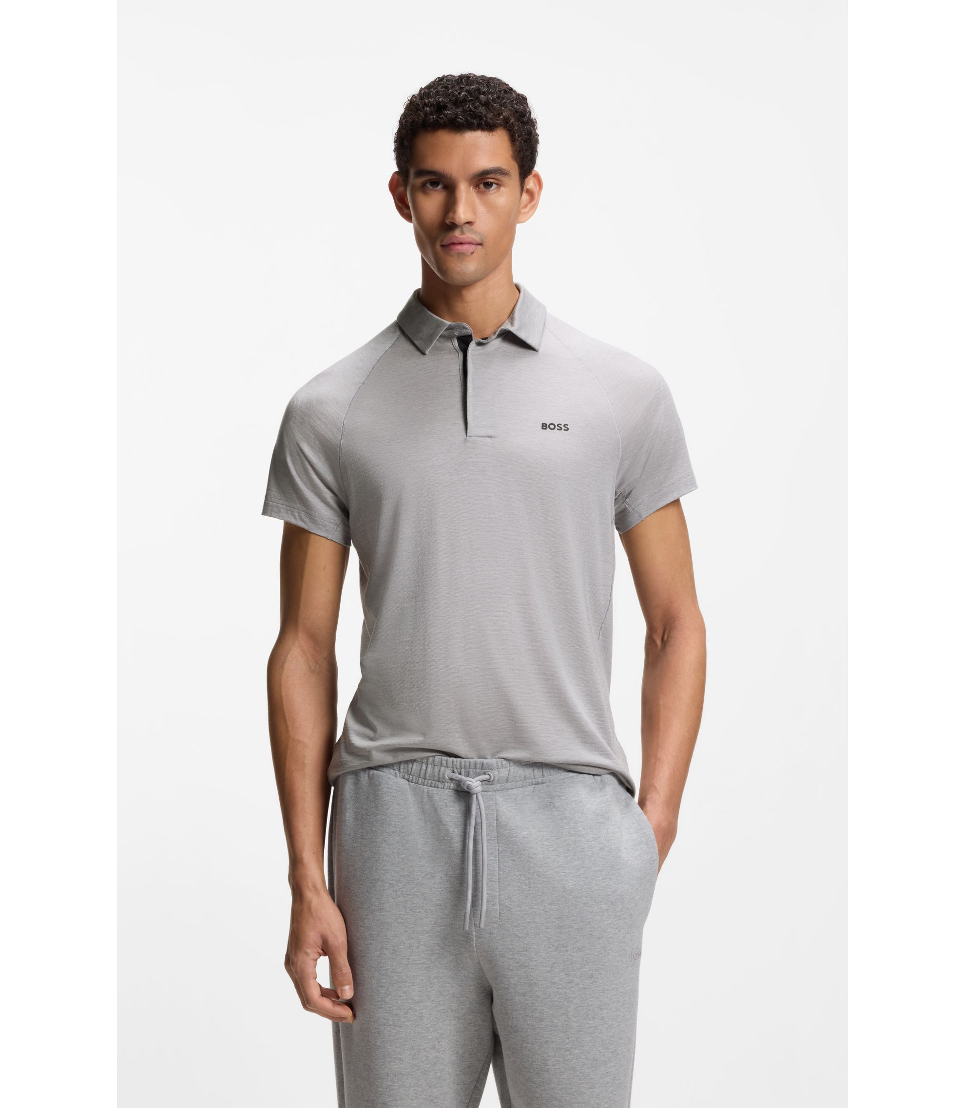 Active Slim-Fit Poloshirt mit thermoregulierender Performance