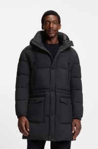 Water-repellent jacket with padding, Black