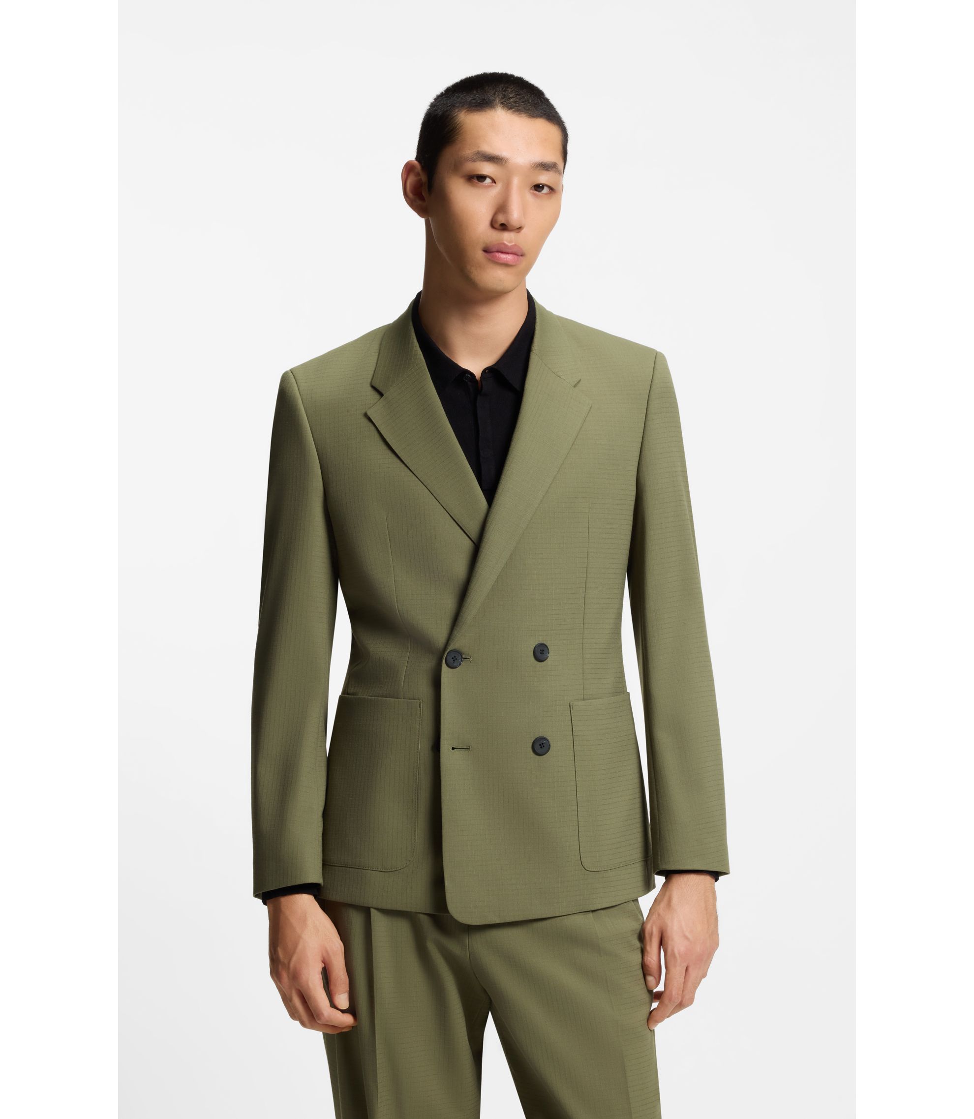 Slim-Fit Sakko aus Stretch-Ripstop