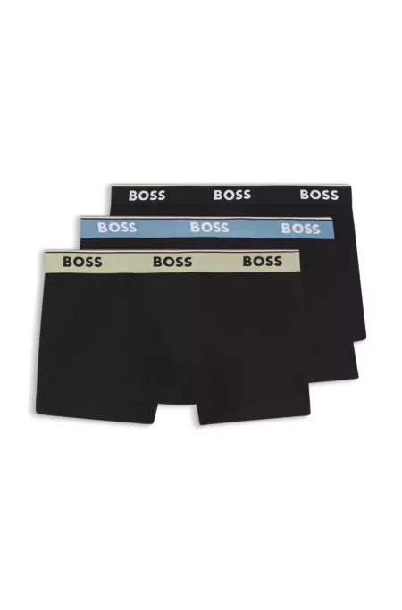 Dreierpack Boxershorts aus Stretch-Baumwolle mit Logo-Bund