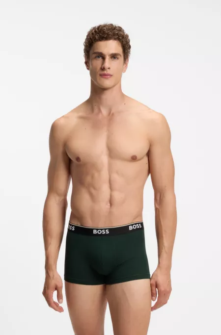 Three-pack stretch-cotton trunks