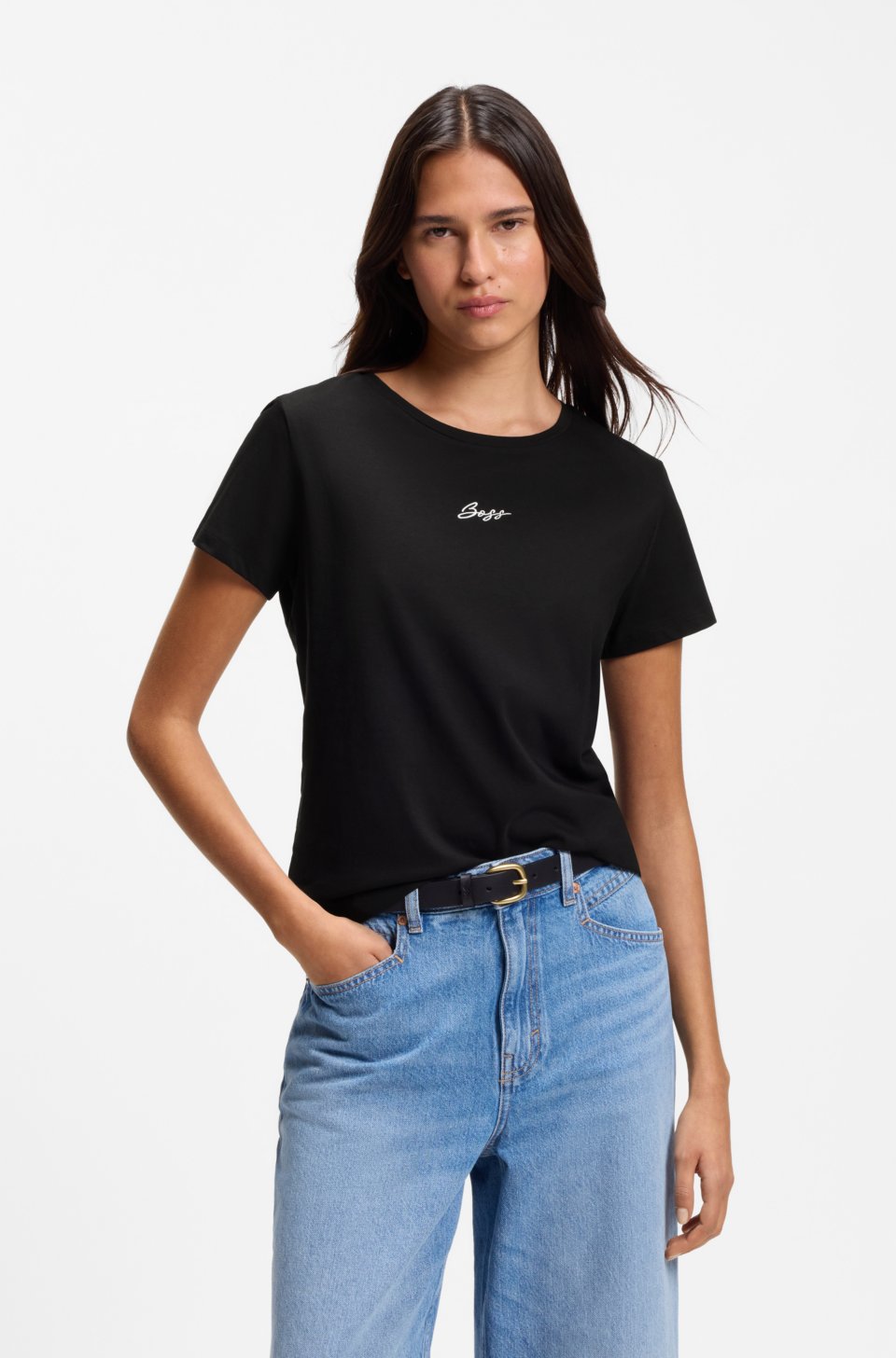Slim-fit cotton T-shirt