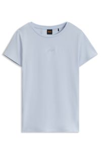 Slim-fit cotton T-shirt, Light Blue