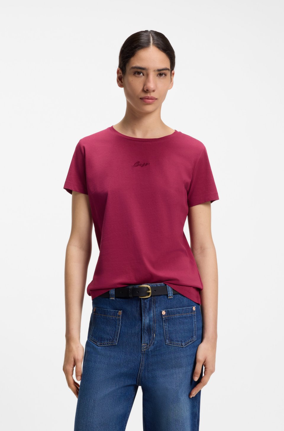 Slim-fit cotton T-shirt