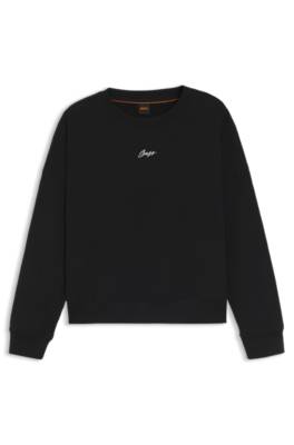 Cotton-terry sweatshirt with handwritten logo 4
