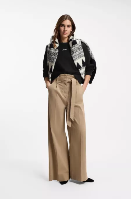 Cotton-terry sweatshirt with handwritten logo