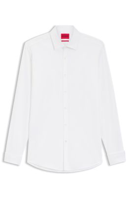 Chemise Slim en coton stretch, Blanc