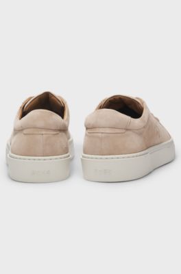 Gary trainers in velour-effect suede, Beige