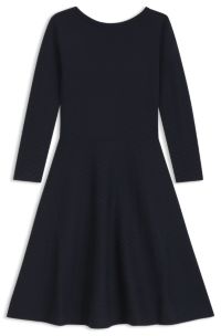 Knitted dress with subtle sparkle, Dark Blue