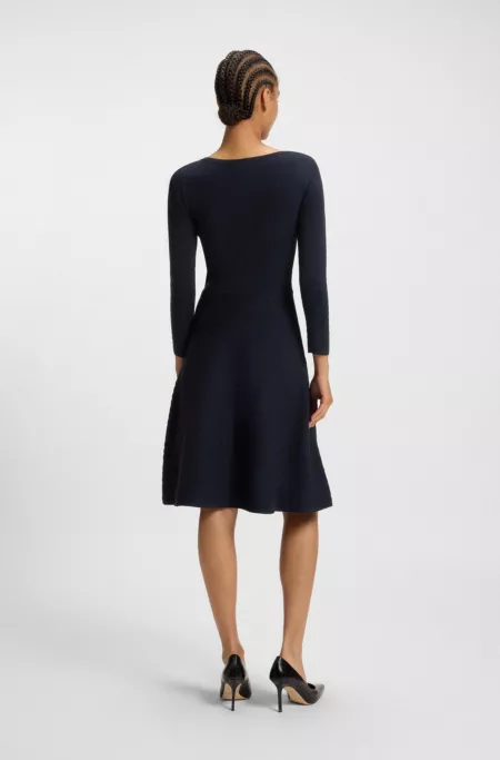 Knitted dress with subtle sparkle