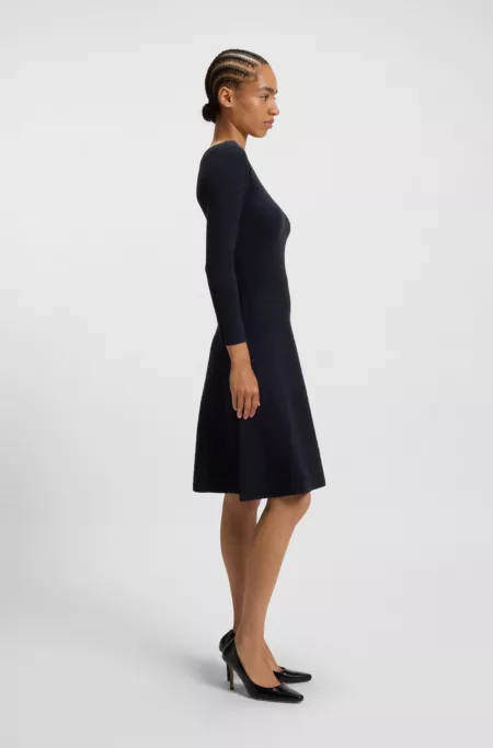 Knitted dress with subtle sparkle
