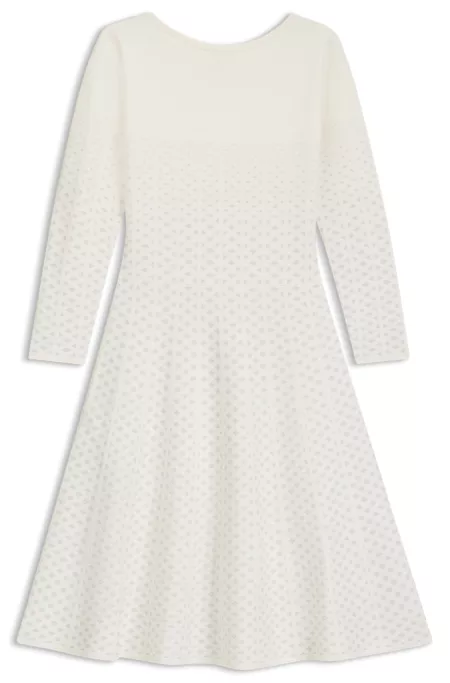 Knitted dress with subtle sparkle