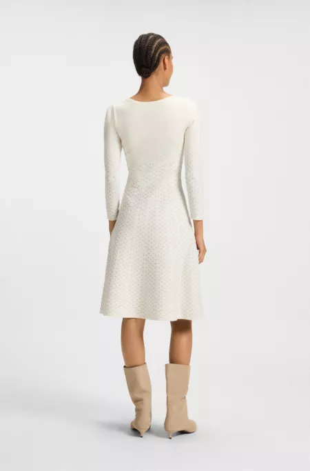 Knitted dress with subtle sparkle