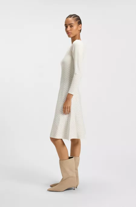 Knitted dress with subtle sparkle