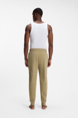 Cotton tracksuit bottoms, Beige
