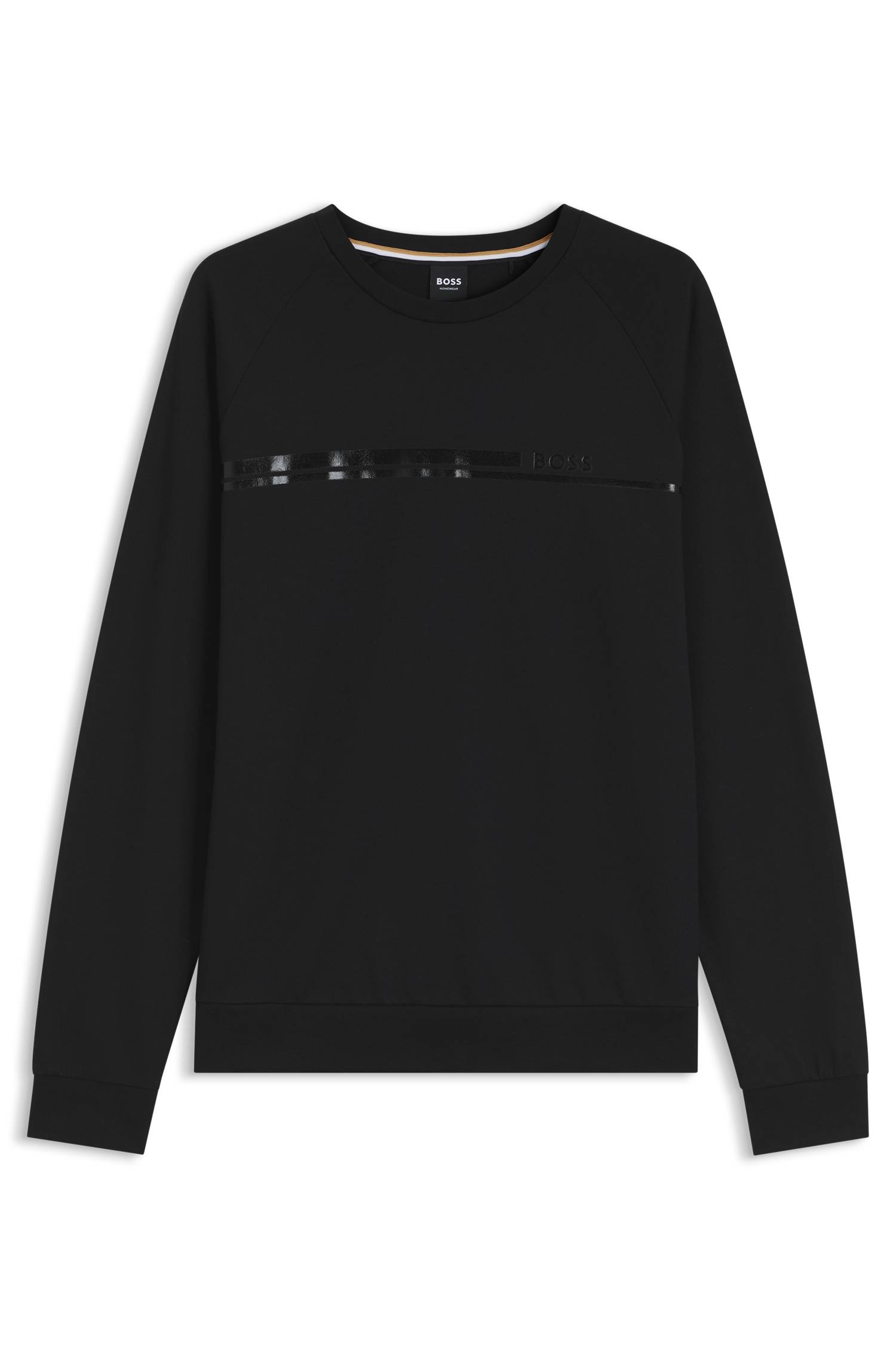 Boss Cotton loungewear sweatshirt with chest branding herr – bild 4