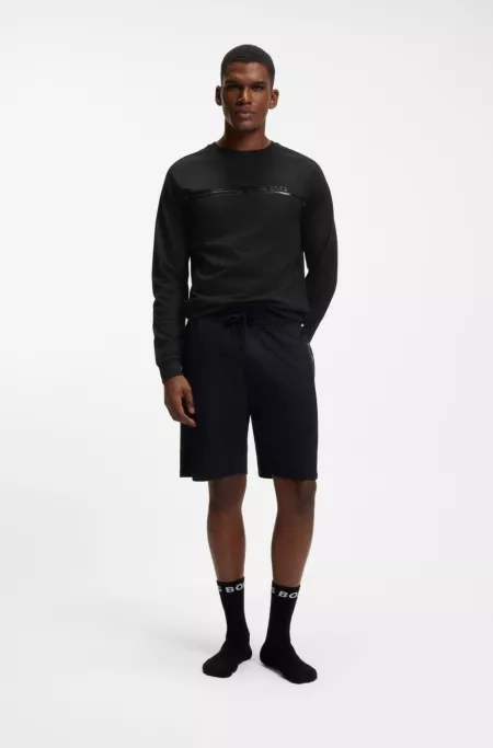 Sweat d’intérieur en coton avec logo sur la poitrine