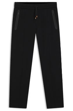 Regular-fit tracksuit bottoms in a cotton blend