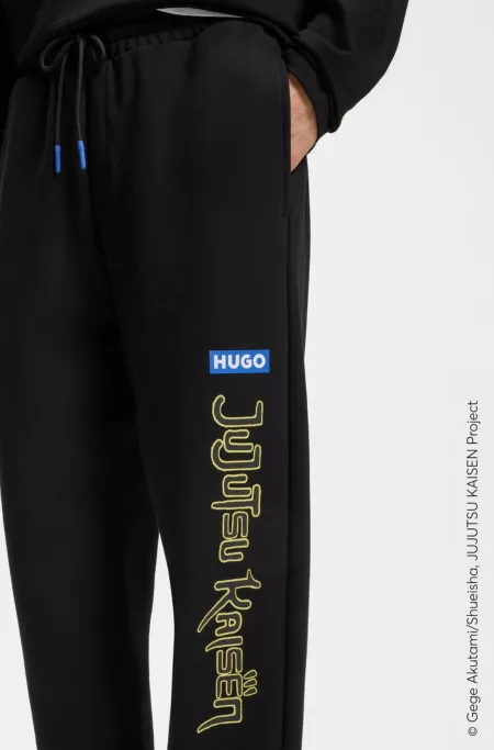 HUGO x Jujutsu Kaisen tracksuit bottoms in cotton terry