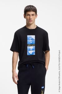 HUGO x Jujutsu Kaisen T-shirt con stampa, Nero