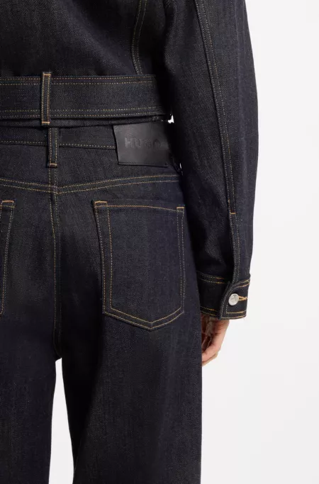 Wide-leg jeans in Japanese selvedge denim