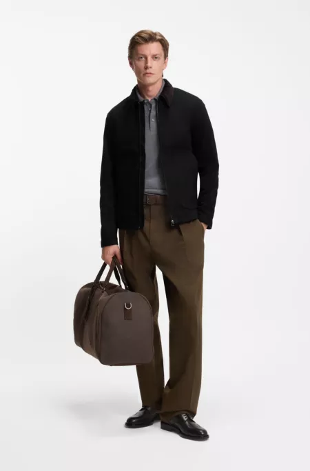 BECKHAM x BOSS jacket in black rigid denim