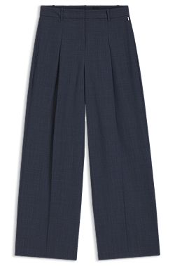 Regular-fit trousers in virgin wool