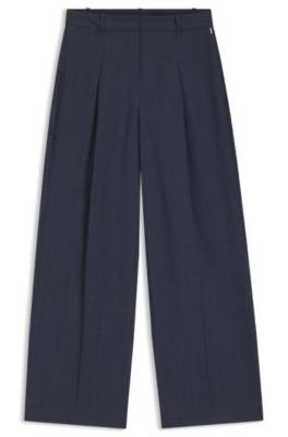 Regular-fit trousers in virgin wool 1