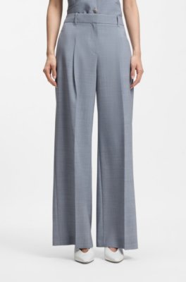Regular-fit trousers in virgin wool