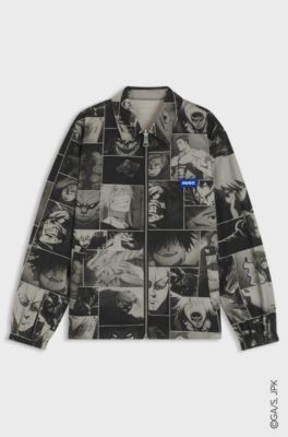 HUGO x Jujutsu Kaisen reversible jacket with character print, Patterned