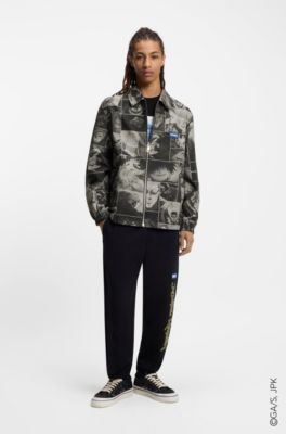 HUGO x Jujutsu Kaisen reversible jacket with character print, Patterned