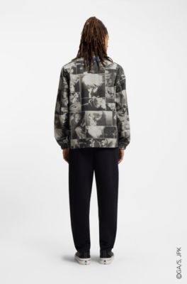 HUGO x Jujutsu Kaisen reversible jacket with character print, Patterned