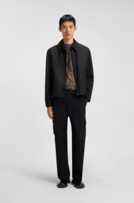 Oversized-fit sweatshirt with ballerina print, Patterned