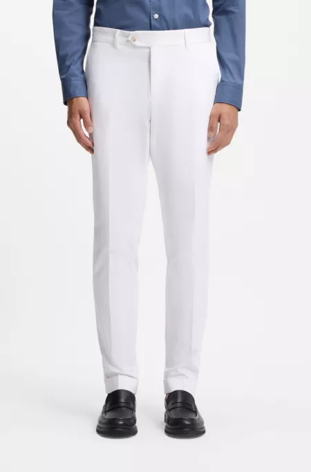 Pantalon Slim en coton stretch lavable