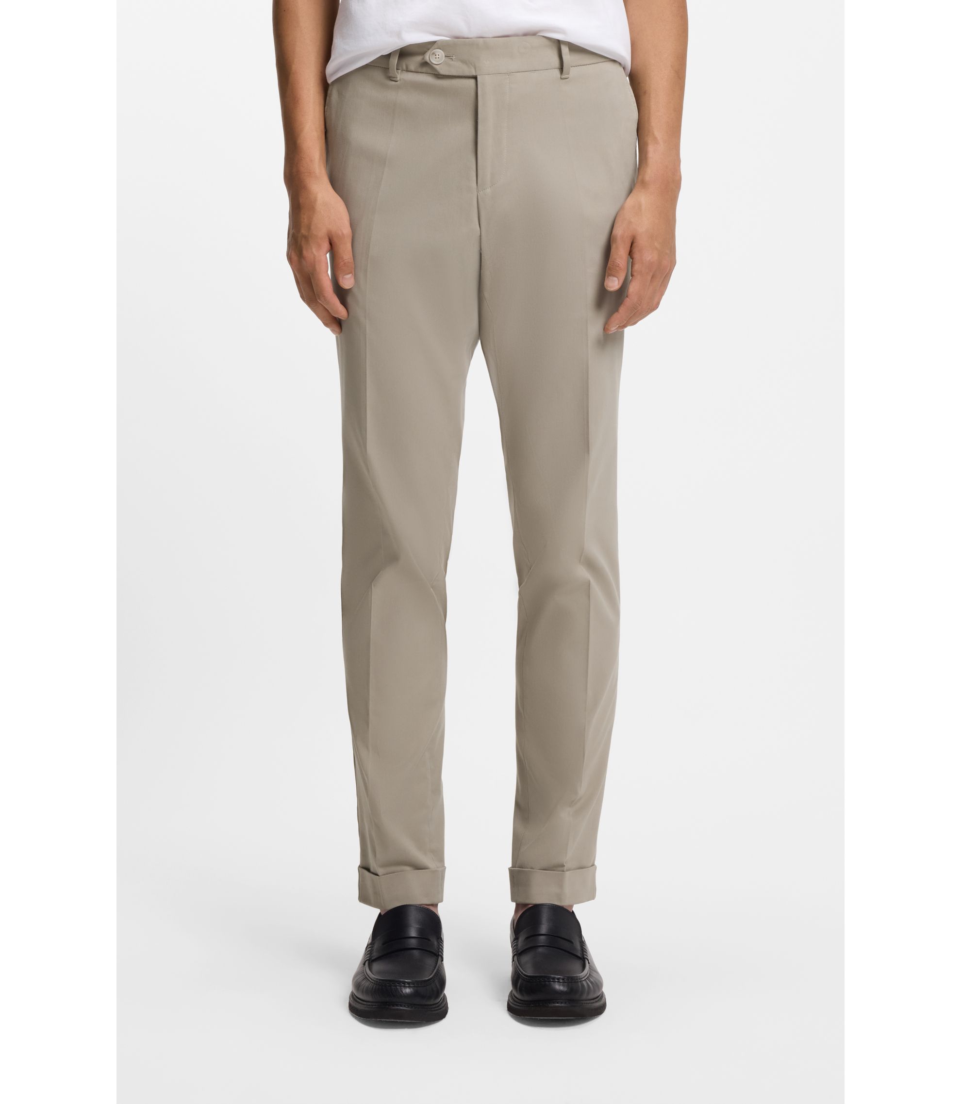 Slim-Fit Hose aus waschbarer Stretch-Baumwolle