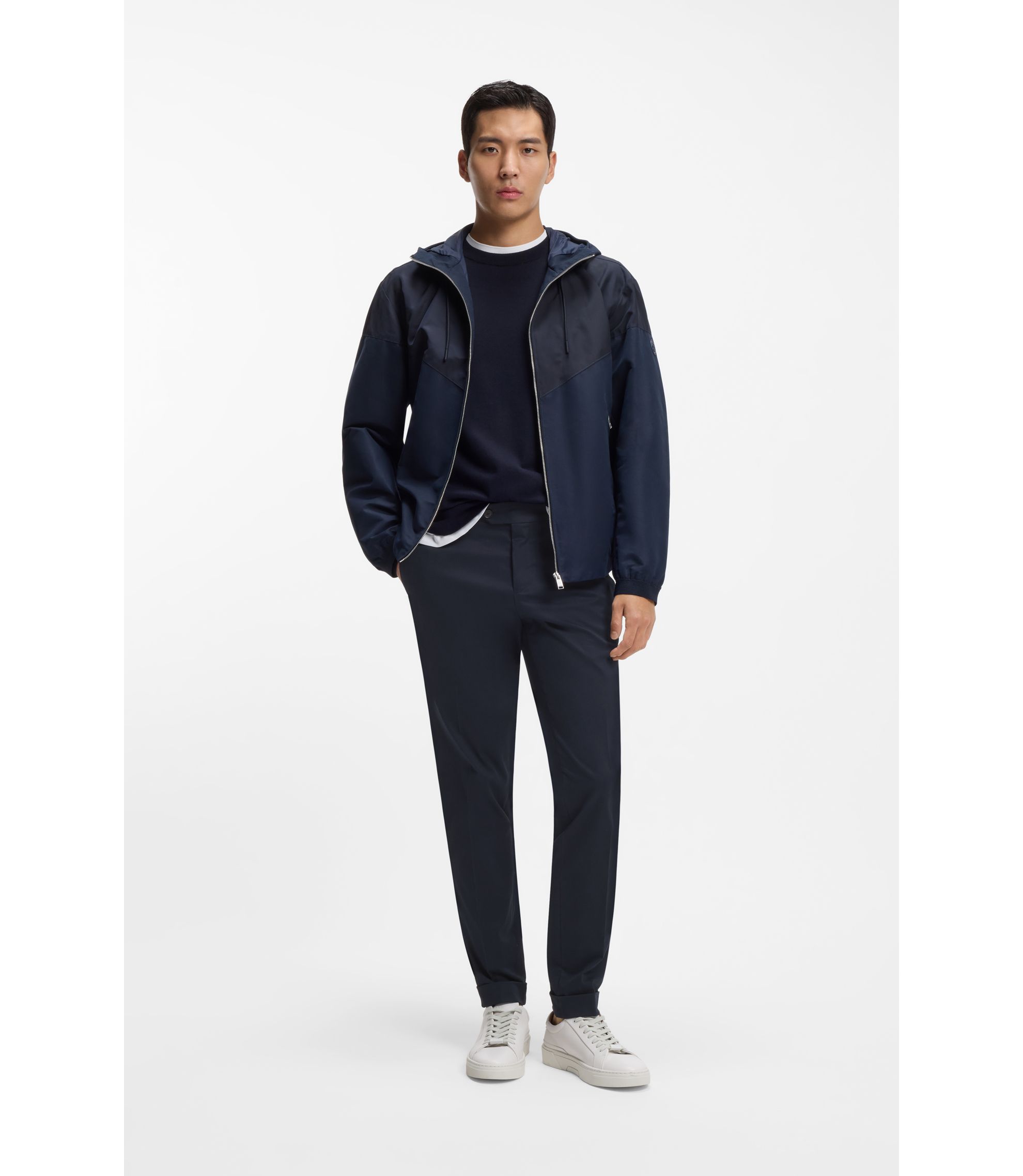 BOSS - スリムフィットパンツ ウォッシャブル ストレッチコットン