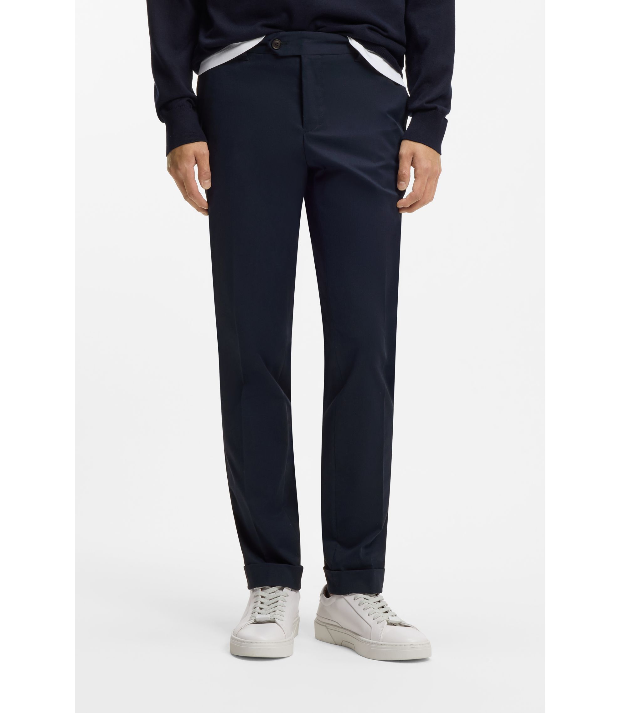 Slim-Fit Hose aus waschbarer Stretch-Baumwolle