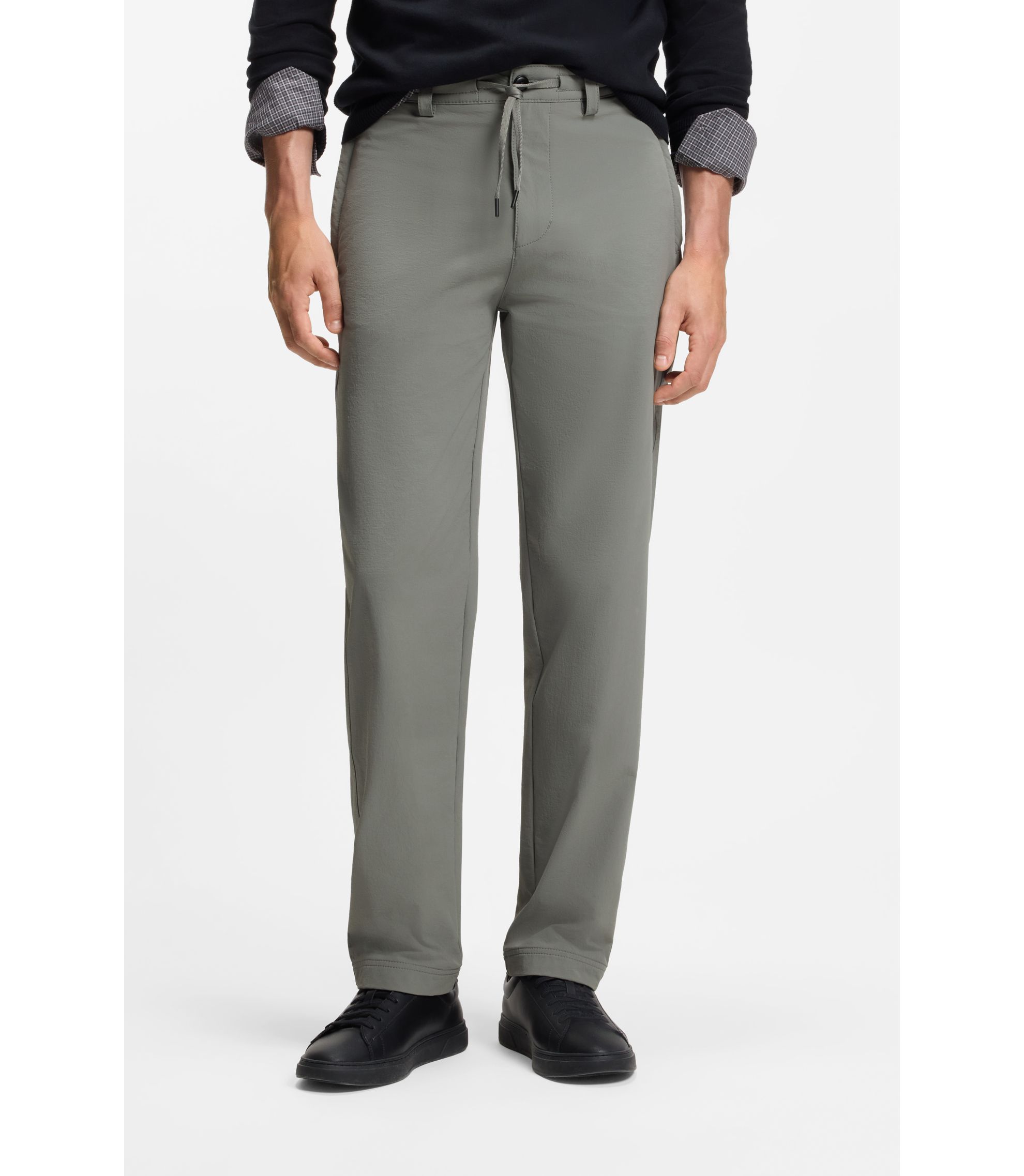 Straight-Tapered-Fit Chino aus Stretch-Gewebe
