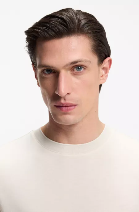 Regular-fit T-shirt in soft piqué