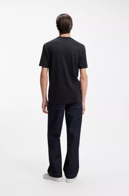 Regular-fit T-shirt in soft piqué
