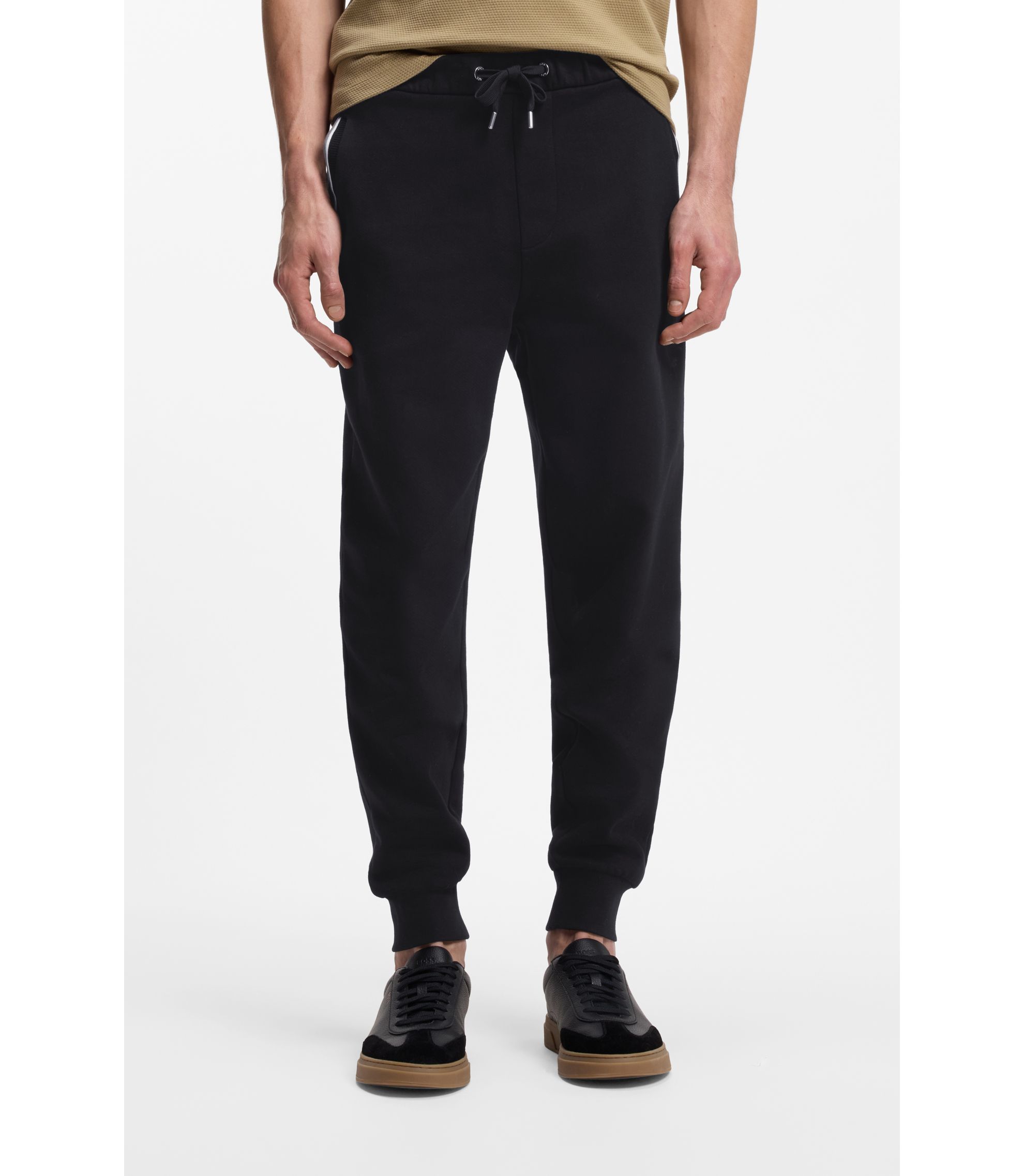 Jogginghose aus Baumwoll-Terry mit Signature-Streifen